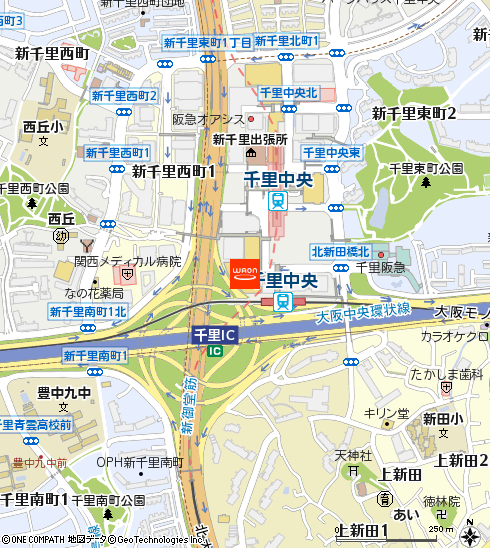 KOHYOセンリト付近の地図